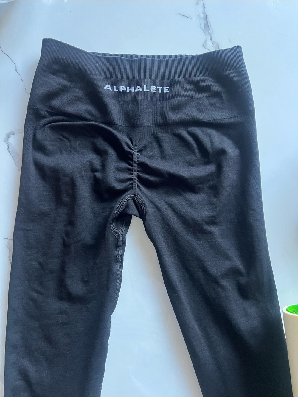 Alphalete Amplify Ultra High Rise Black Leggings-worn twice